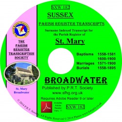 Broadwater Parish Register