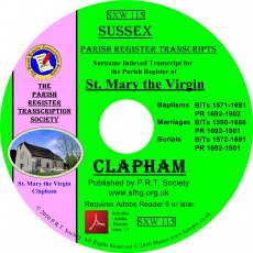 Clapham Parish Registers and Bishop Transcripts