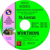 Worthing, St George Parish Register