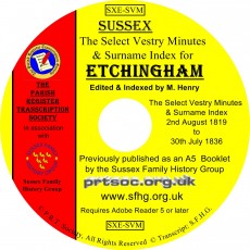 Etchingham Select Vestry Minutes & Index 1819-1836